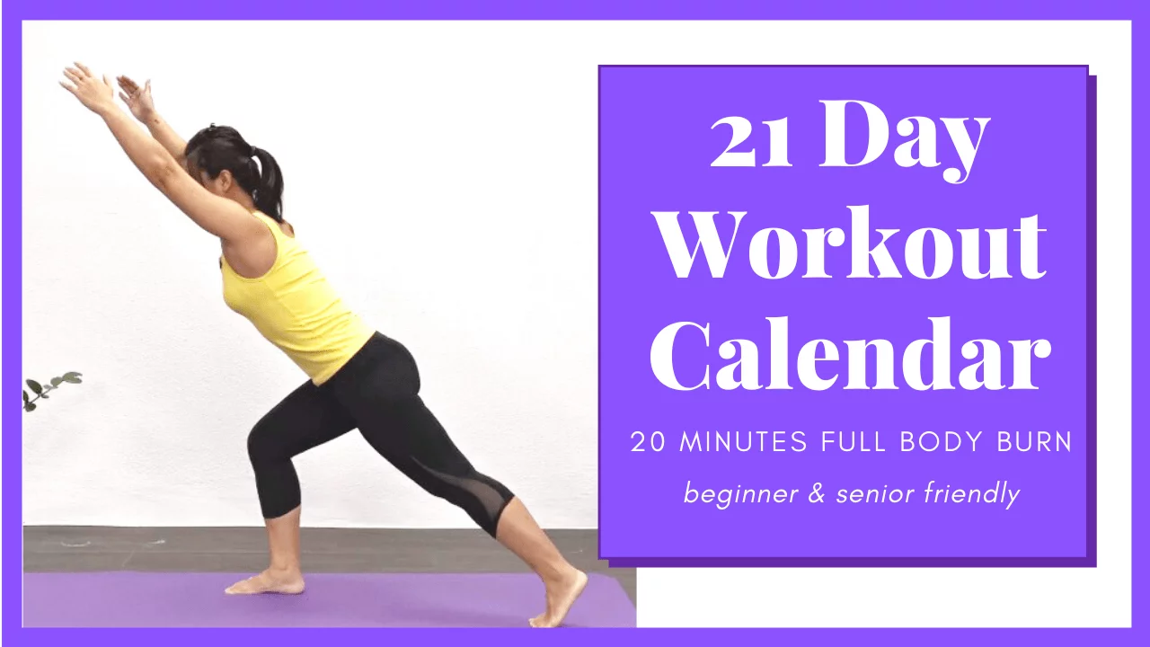 21 Day Full Body Workout Calendar - FREE Mat Pilates Online