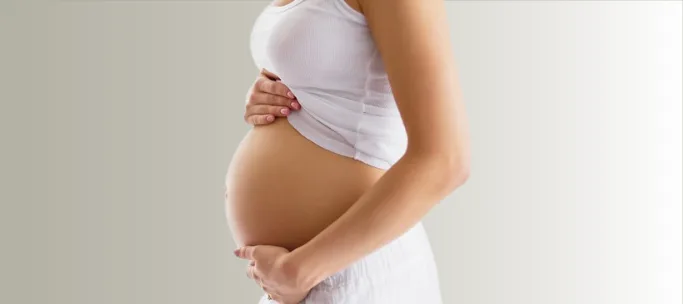 happy prenatal mum